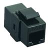Cablelera Inline Coupler Cat6 Keystone, RJ45 Female to RJ45 Female, Black Color (ZNWN2866-BK) view 1