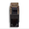 Cablelera Inline Coupler Cat6 Keystone, RJ45 Female to RJ45 Female, Black Color (ZNWN2866-BK) view 4