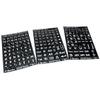 Bold Print Labels- White on Black- Lower Case ONLY view 1