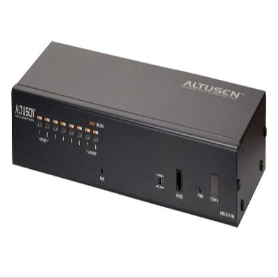 Aten 8-Port RJ45 KVM Switch, PS/2 & USB, Sun USB Server, KH1508A-AX-G (Black, Solid-State, Push Button, 8-Way, Rack Mount)