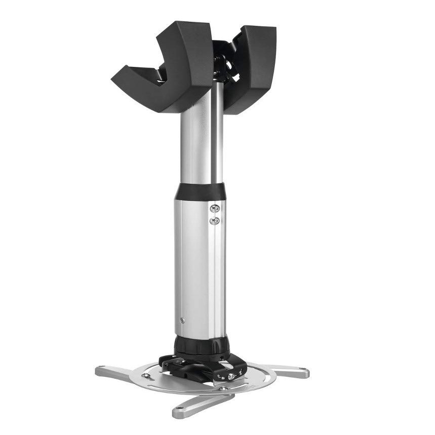 Vogel's PPC 1540 Projector Ceiling Mount for 1,2-13,2 inch projectors Height Adjustable Swivel and Tilt Max. 33 lbs Silver, 400-550 mm