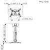 Vogel's PPC 1540 Projector Ceiling Mount for 1,2-13,2 inch projectors Height Adjustable Swivel and Tilt Max. 33 lbs Silver, 400-550 mm view 2