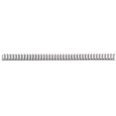 Panduit FL12X12LG-A Open Finger Slotted Flexible Wiring Duct, Light Gray