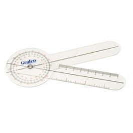 Grafco 13630 6" Plastic Pocket Goniometer - 360 protractor head