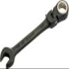 BLK CHRM Combo Locking Flex-Head Ratchet Wrench 3/8"-Spline view 1