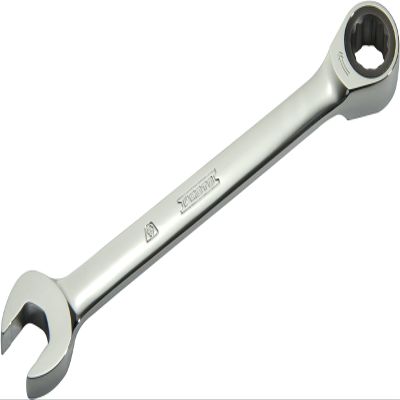Full Polish Combo Non-Reversible Ratchet Wrench 16 mm-12 Pnt