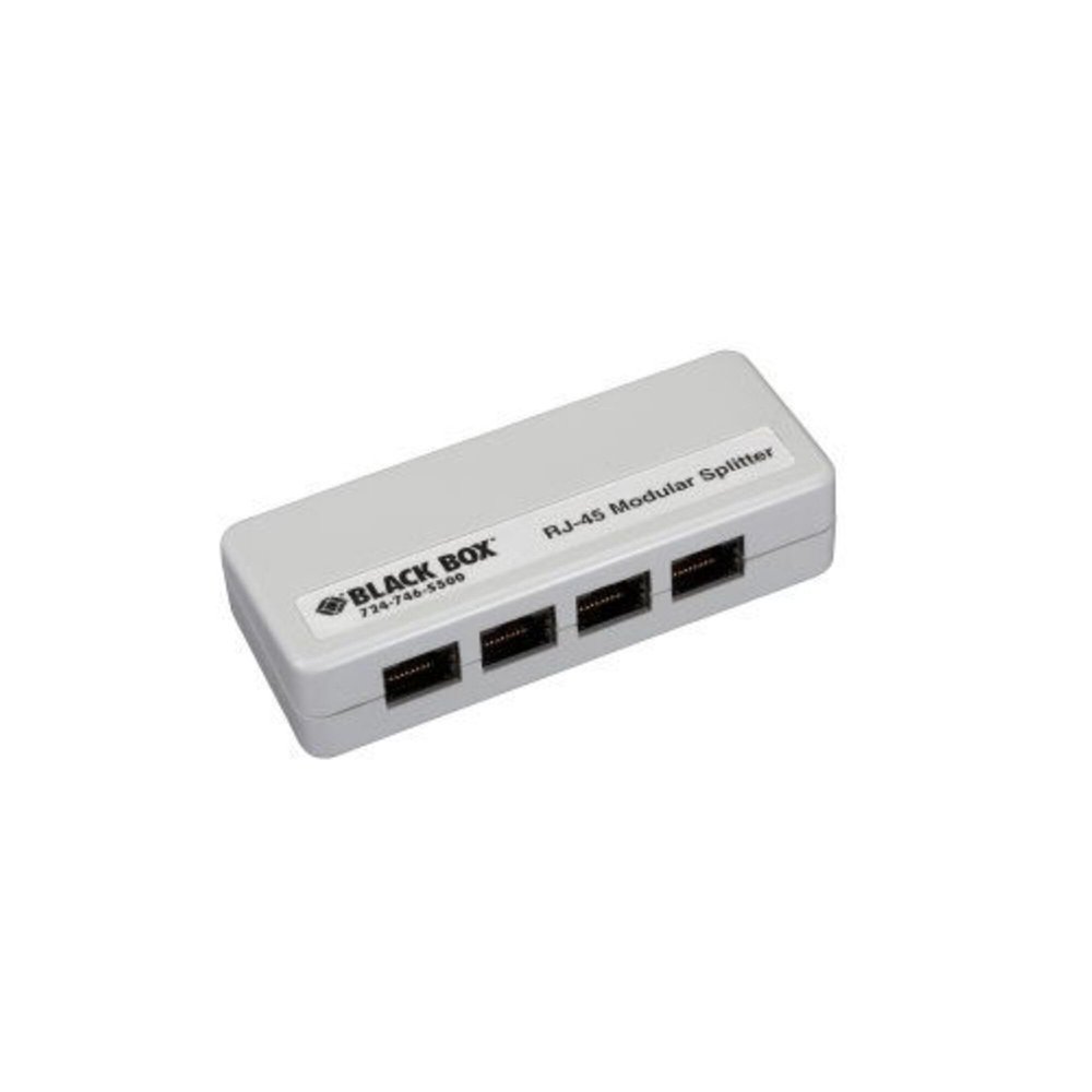 Black Box Rj45 Shielded Mod Splitter 1Rj45/4Rj45 A Pin - FM810-R2
