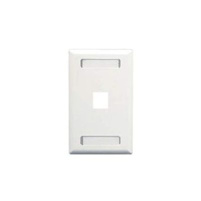 ICC IC107S01WH Faceplate- Id- 1-gang- 1-port- White