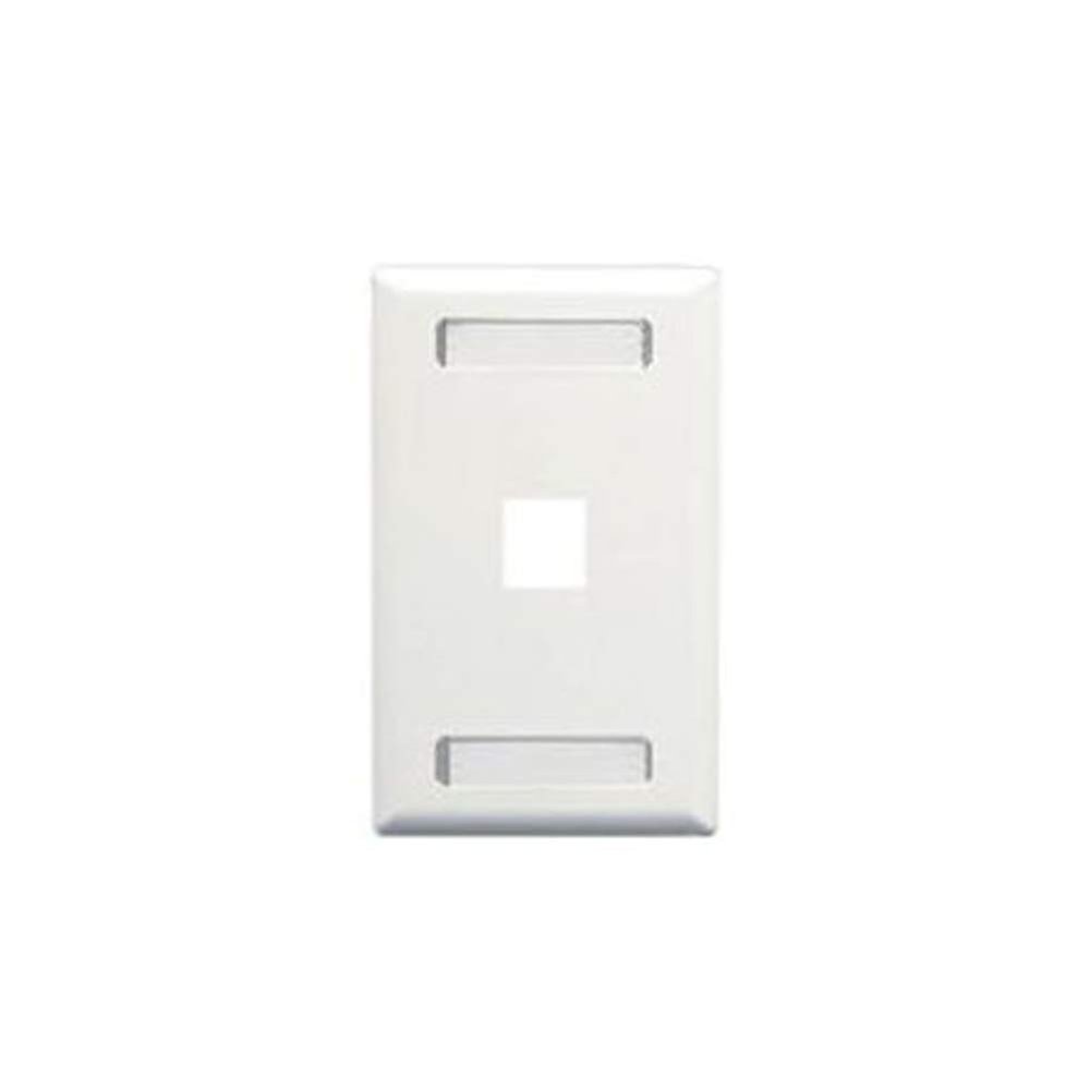 ICC IC107S01WH Faceplate- Id- 1-gang- 1-port- White