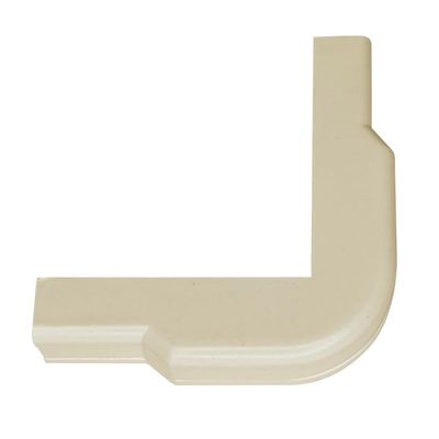 ICC Raceway Outside Corner, Wire Organizer and Cable Management Fitting, Cord Cover for Wall & Floor, 3/4", Pack of 10, Ivory