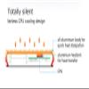Akasa Tesla H | Intel 4th Gen NUC | PC Fanless Case | 100% Aluminium Heatsink CPU Cooling | Supports 2.5" SSD HDD | A-NUC05-M1B view 2
