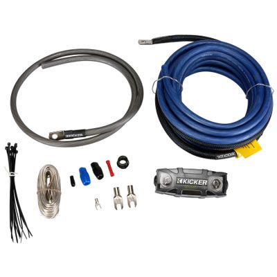 Kicker PK4 4AWG Single Amplifier PowerKit