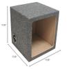 American Sound Connection Car Audio Single 12" Sealed Square Sub Box Enclosure fits Kicker L7 Subwoofer view 3