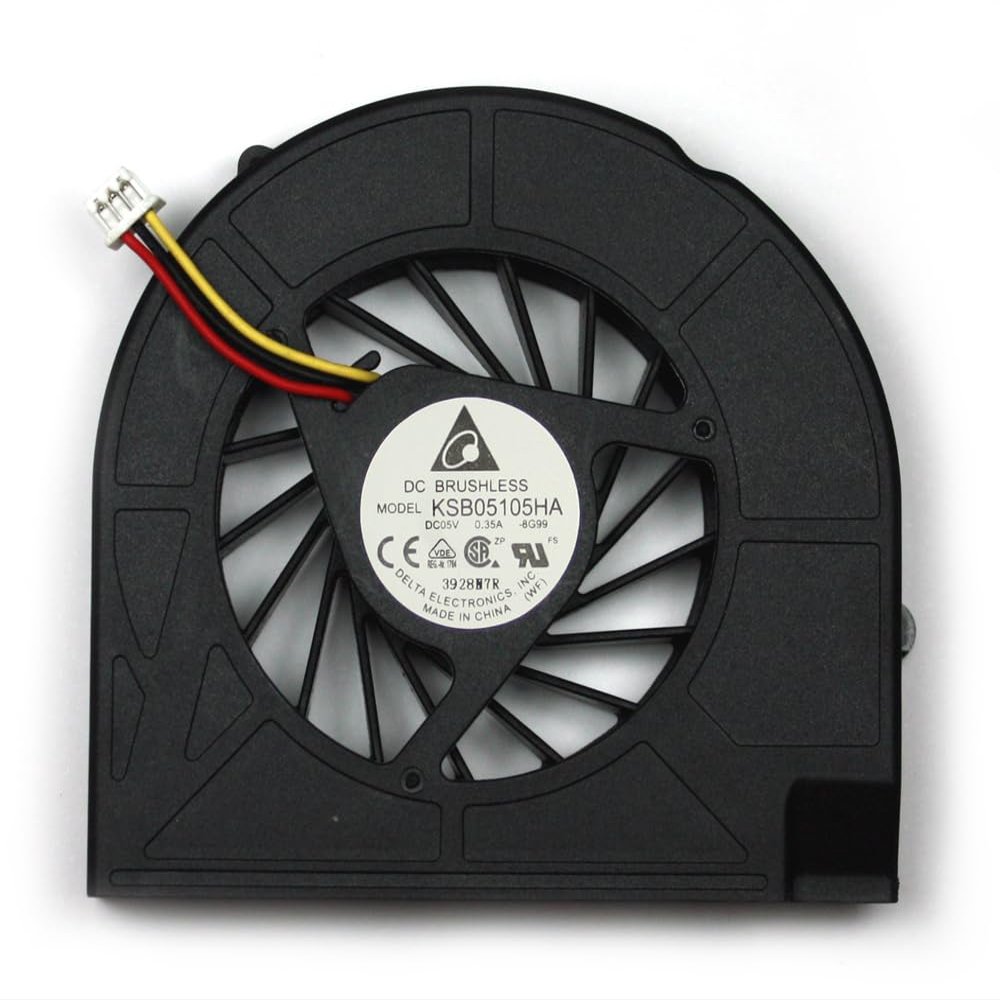 Power4Laptops Replacement Laptop Fan 3 Mounting Screw Version for AMD Processors Compatible with Compaq Presario CQ60-130EG