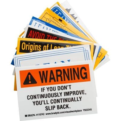Brady 110762, Lean Label Assortment, (10 Packs of 10 pcs)