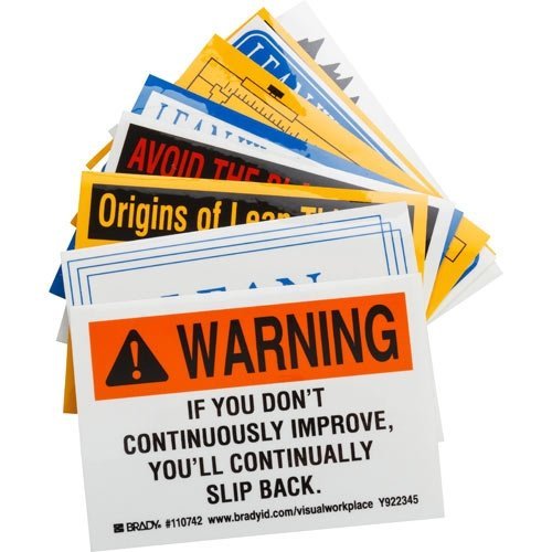 Brady 110762, Lean Label Assortment, (10 Packs of 10 pcs)