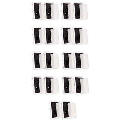 TS80W Flush Mount In Wall Speakers with 8" Woofers Home Theater 9 Pair Pack