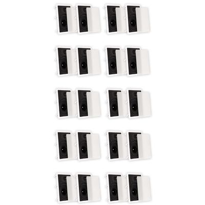 Theater Solutions TS80W in Wall 8" Speakers Surround Sound Home Theater 10 Pair Pack