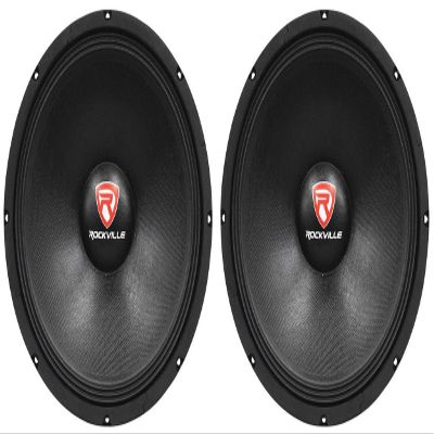 Rockville RVP15W8 1000W Peak/500W RMS 15-in Raw DJ Subwoofer 8 Ohm, Fiber Reinforced Paper Cone, 51 oz Magnet, for PA and DJ Speaker enclosures and Cabinet rebuilds, 2-Piece