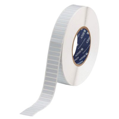 Brady THT-103-718-10 Label, Static Dissipative Polyimide, 0.250" H x 1.000" W, White, 10000/Roll (Pack of 10000)