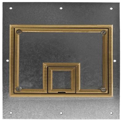 Hubbell Wiring Systems CFB7CVRBRS Brass Beveled Edge Floor Box Carpet Cover, 1/4" Edging