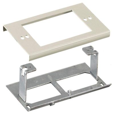Hubbell Wiring Systems HBL3051LEIV Steel Metal Raceway External Cover, 4-1/2" Length, Ivory