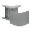Hubbell Wiring Systems HBL4718GY Steel Metal Raceway Undivided External Elbow, 4-7/8" Width x 4-3/4" Height, Gray view 1
