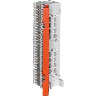ICC 66 Block Prewired with 89D Mounting Bracket & Cover, Punch Down Block for Telephone System, 12 Port 8P8C RJ45