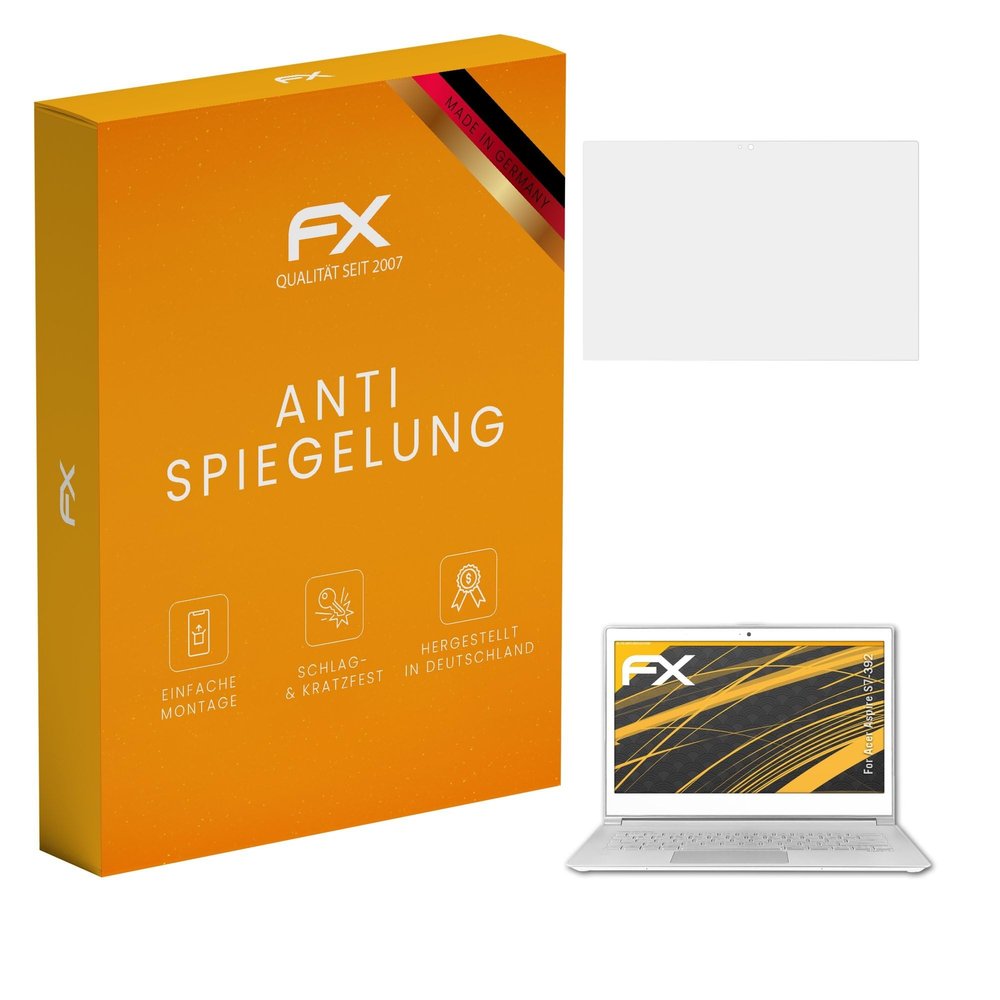 atFoliX Screen Protector compatible with Acer Aspire S7-392 Screen Protection Film, anti-reflective and shock-absorbing FX Protector Film (2X)