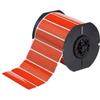 Brady - B30EP-174-593-RD - B30 Series Raised Panel Polyester Labels, 1 H x 4 W, Roll of 300 Labels, Red view 1