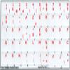 French Belgian Keyboard Decals ON Transparent Background with Blue, Orange, RED, White OR Yellow Lettering (14X14) (Red) view 2