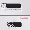 10,000 Black TamperColor Tamper Evident Black Security Label Seal Sticker, Rectangle 0.75" x 0.25" (19mm x 6mm). view 1