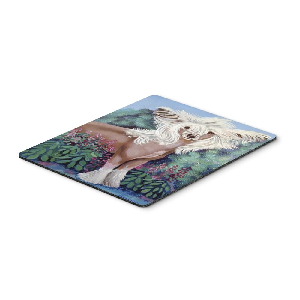 Caroline's Treasures 7052MP Chinese Crested Mouse Pad, Hot Pad or Trivet for Home Office Gaming Working Computers Laptop Mouse Mat,Washable Large Mousepad