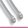 RiteAV - 4FT (1.2M) RJ12/M to RJ12/M 6P6C Straight for Data Phone Line Cord - Gray view 1