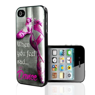 Ballerina Dancing in Pink Ballet Shoes "When You Feel Sad..Dance" (iPhone 5/5s) by Jayz Cases