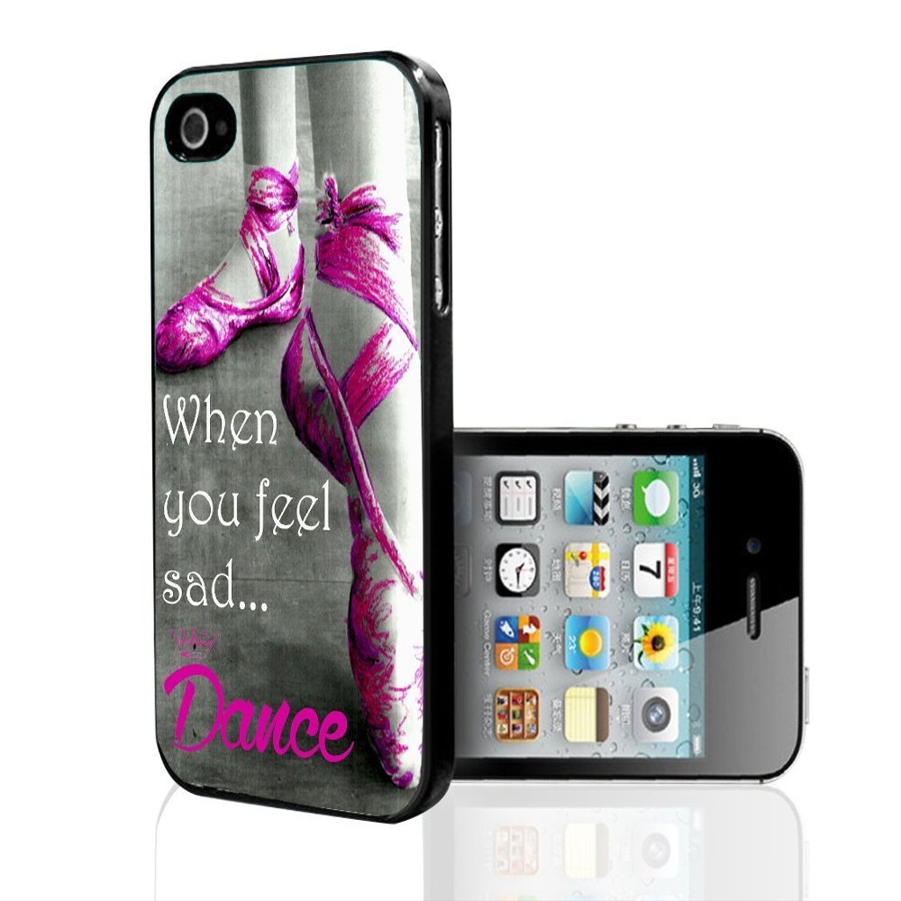 Ballerina Dancing in Pink Ballet Shoes "When You Feel Sad..Dance" (iPhone 5/5s) by Jayz Cases