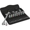 WERA 05004021001 8100 SA 11 Zyklop Imperial Metal Ratchet Set with Switch Lever, 28 Piece, 1/4" Drive view 1