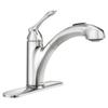 Moen 87017 One-Handle Pullout Kitchen Faucet, Chrome view 1