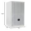JBL Professional AC18/26-WH Compact 2-Way Loudspeaker with 8-Inch LF, White view 2