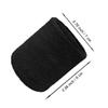 COUVER Men Black Terry Wristband, Orange Number 4, 4 Inch, 1 PC view 2
