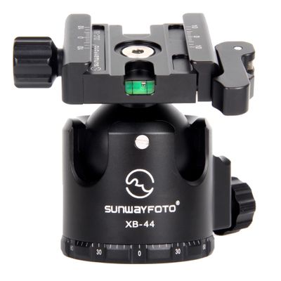 SUNWAYFOTO XB-44DL Tripod Ball Head w Arca Compatible Duo Lever Screw Clamp Low Profile