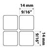 HEBREW NEW KEYBOARD LABELS ON TRANSPARENT (CLEAR) BACKGROUND with WHITE LETTERING (14X14) view 3