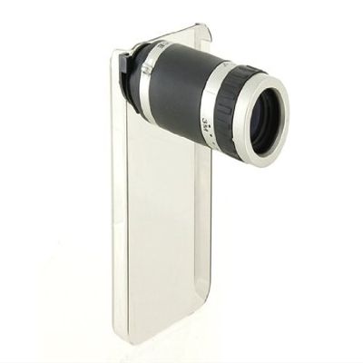 6X Zoom Mobile Phone Telescope for iPhone4 (Black)