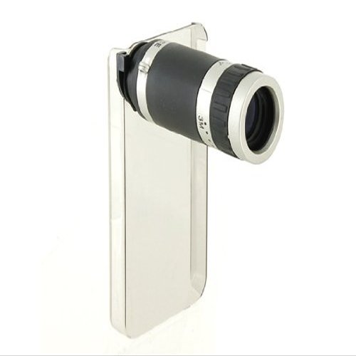 6X Zoom Mobile Phone Telescope for iPhone4 (Black)