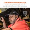 Safety Bump Cap with LED Brim Lighting, Baseball Hat Style, Long Brim, Ergodyne Skullerz 8960 , Black view 2