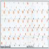 Hungarian Keyboard Decals ON Transparent Background with Blue, Orange, RED, White OR Yellow Lettering (14X14) (Orange) view 2