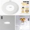 The Can Converter R1 Recessed Can Light Conversion Kit w/ 8" Steel Beveled Ceiling Medallion - Home Improvement for 4", 5" & 6" Cans, Fan & Light Fixture Converter Kit, UL Certified, White view 4