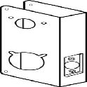 Don-Jo 4000-2-S-CW Wrap Around Plate Fits Simplex/Unican 4000 Series