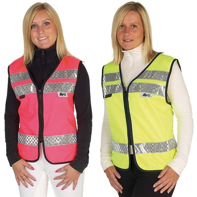 HyVIZ Adjustable Mesh Waistcoat With Phone Pocket - pink/black - child