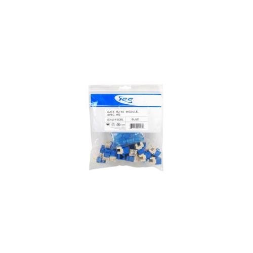 Brand New Icc Module, Cat 5E, Hd, 25 Pk, Blue